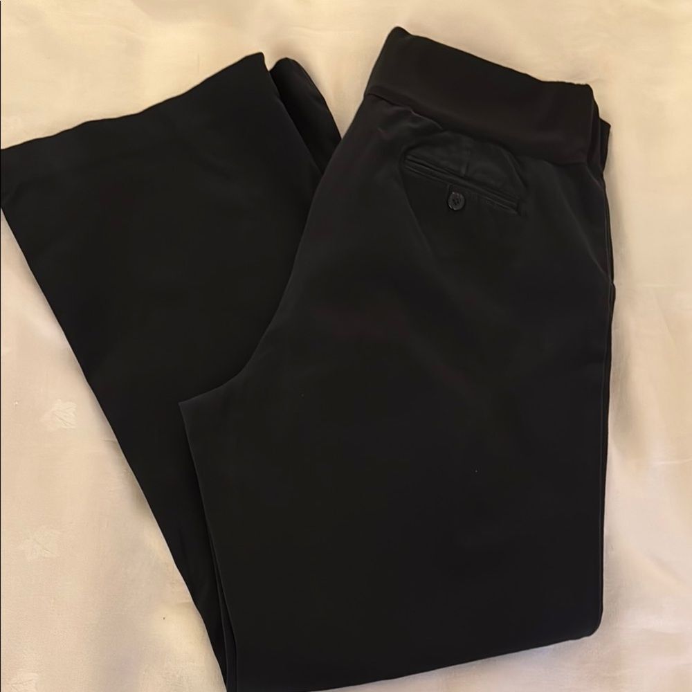Gap Maternity black wide leg trousers. Size 14R